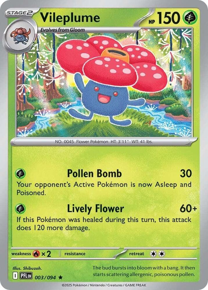 Vileplume - 003/094 - Holo Rare