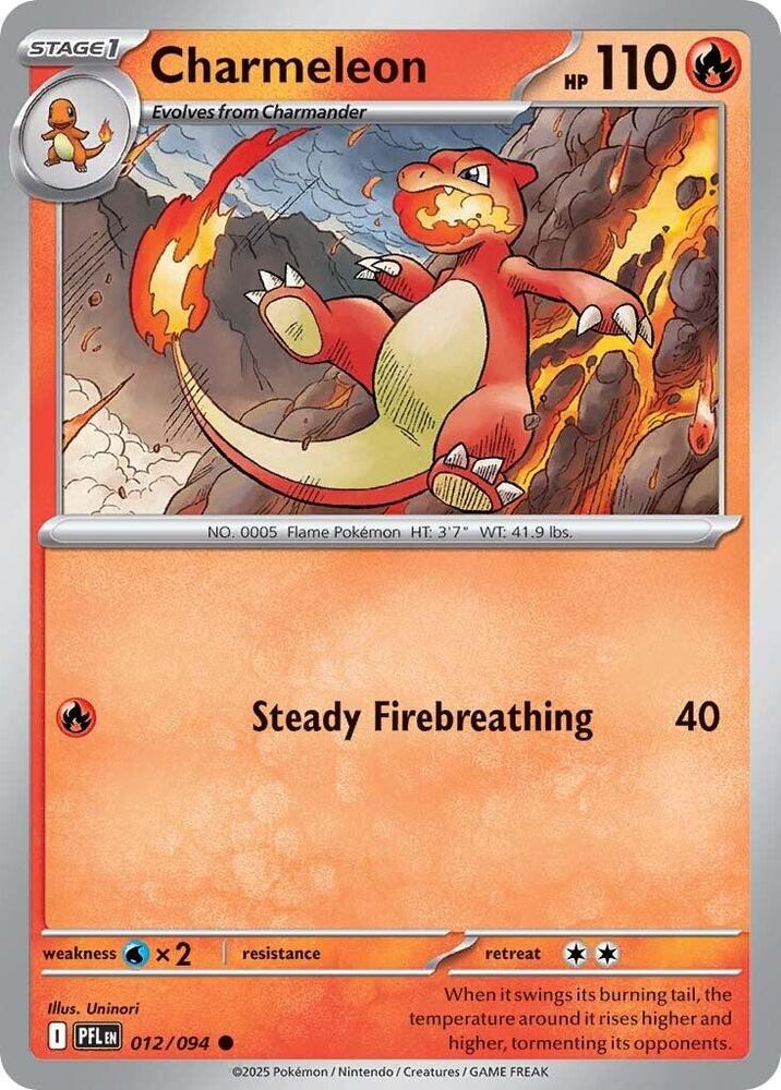 Charmeleon - 012/094 - Common - Reverse Holo