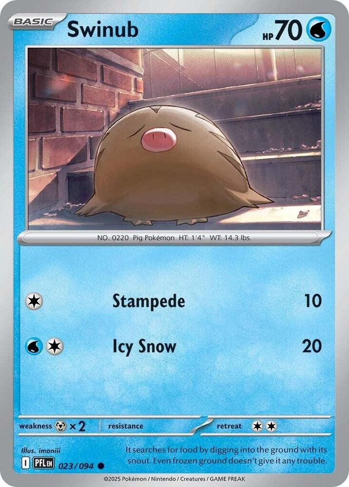 Swinub - 023/094 - Common - Reverse Holo