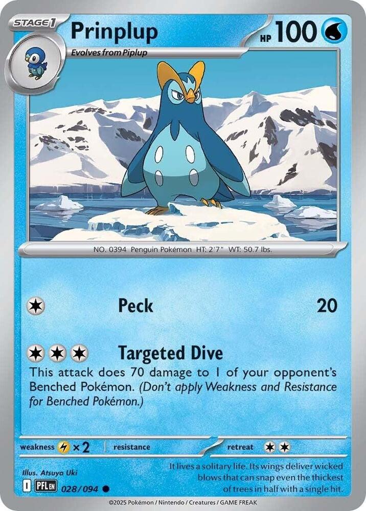 Prinplup - 028/094 - Common - Reverse Holo