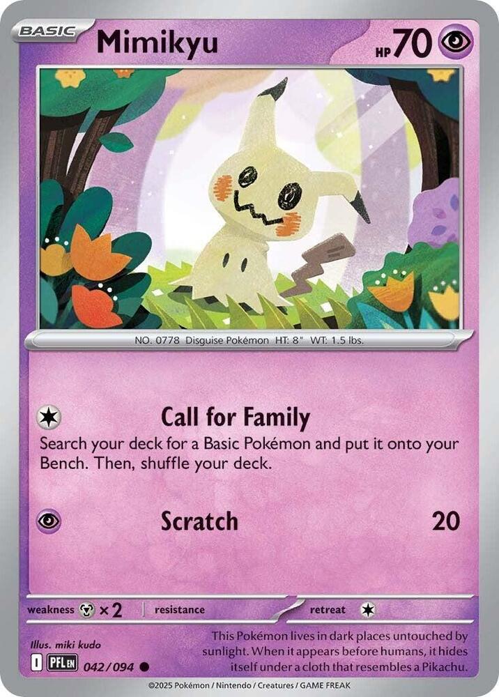 Mimikyu - 042/094 - Common - Reverse Holo