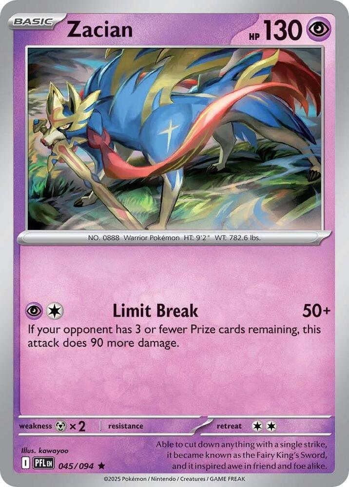 Zacian - 045/094 - Holo Rare