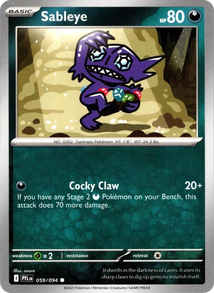 Sableye - 059/094 - Common - Reverse Holo