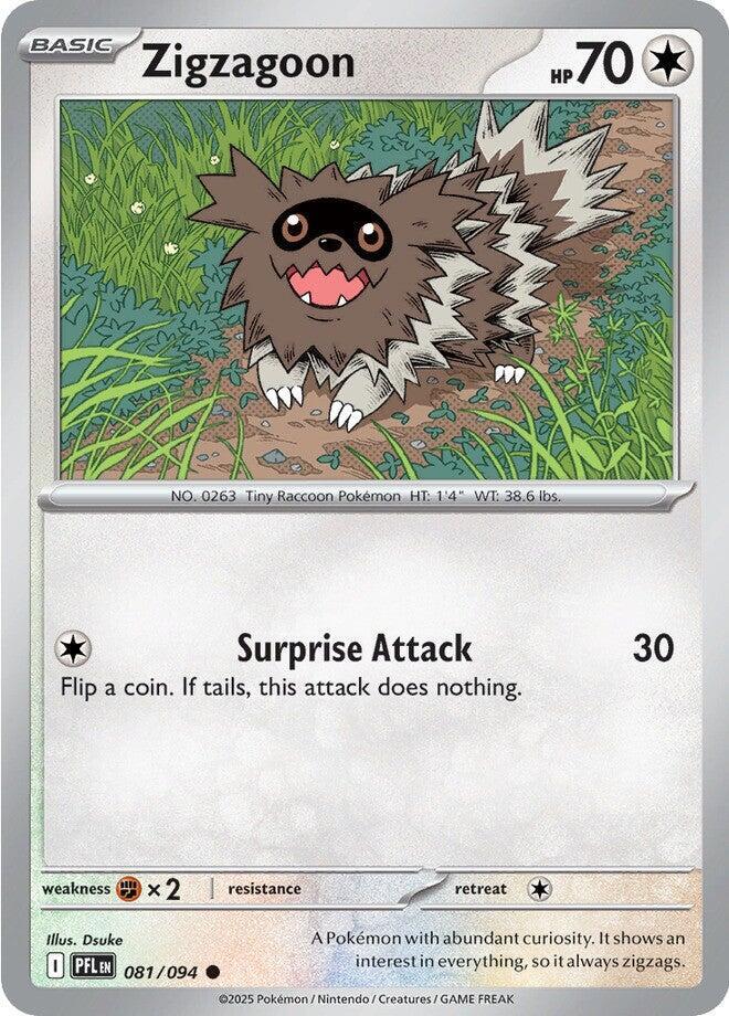 Zigzagoon - 081/094 - Common - Reverse Holo