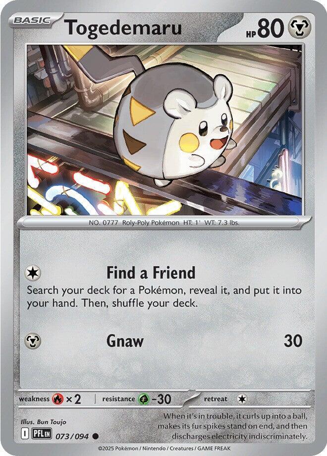 Togedemaru - 073/094 - Common - Reverse Holo