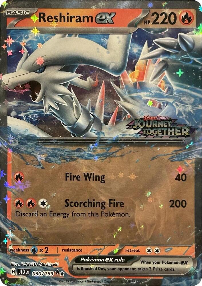 Reshiram ex (Journey Together Stamped) - 030/159 - Double Rare