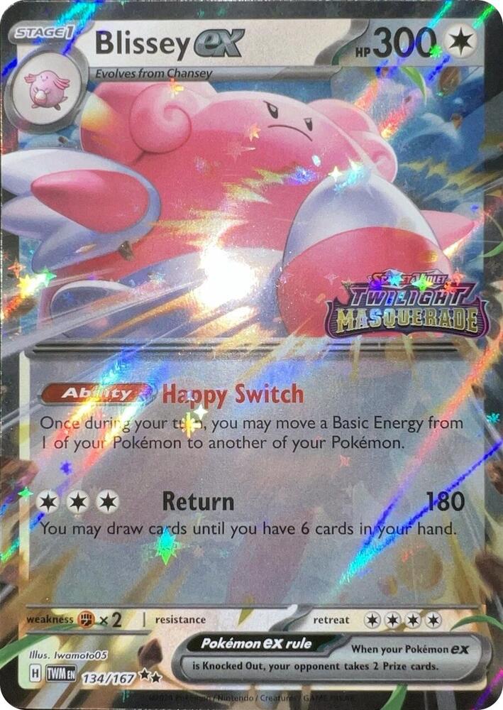 Blissey ex (Twilight Masquerade Stamped) - 134/167 - Double Rare