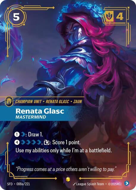 Renata Glasc - Mastermind (Alternate Art) - 088a/221 - Showcase - Foil