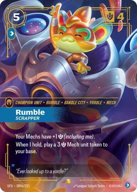 Rumble - Scrapper (Alternate Art) - 089a/221 - Showcase - Foil