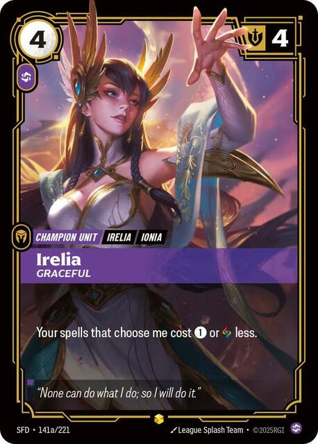 Irelia - Graceful (Alternate Art) - 141a/221 - Showcase - Foil