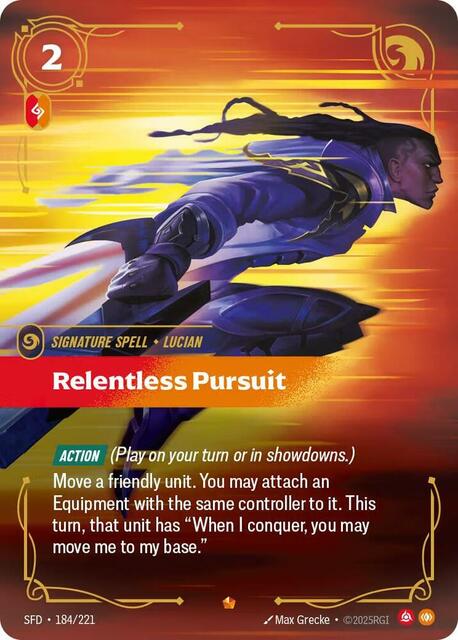 Relentless Pursuit - 184/221 - Epic - Foil