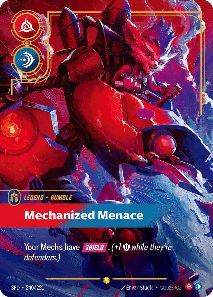 riftbound showcase cards Rumble - Mechanized Menace (Overnumbered) - 240/221 - Showcase - Foil - Card  Games » Riftbound » Riftbound Singles » Spiritforged