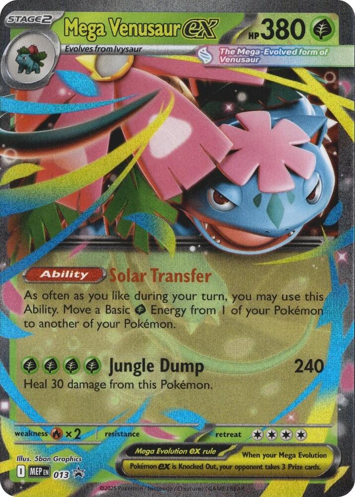 Mega Venusaur ex - MEP013 - MEP Black Star Promos