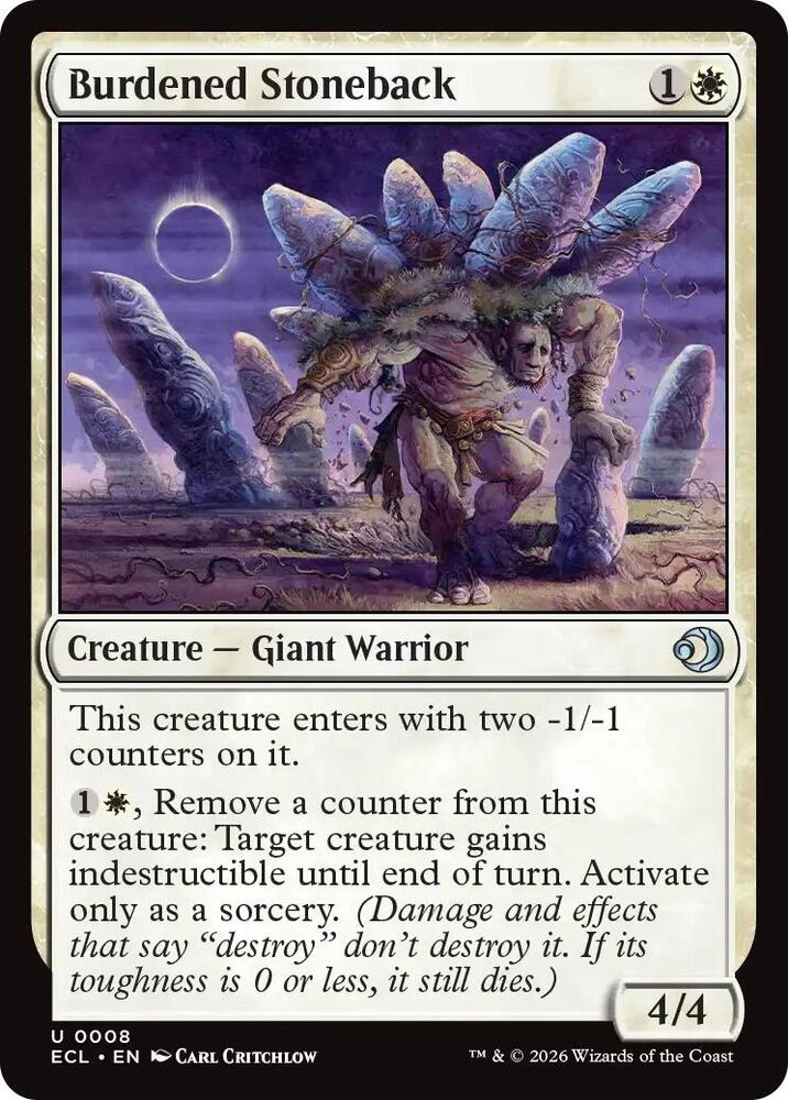 Burdened Stoneback - Foil