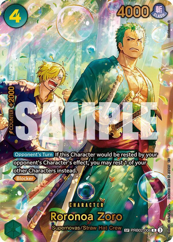 Roronoa Zoro (SP) - PRB02-006 - R - Foil