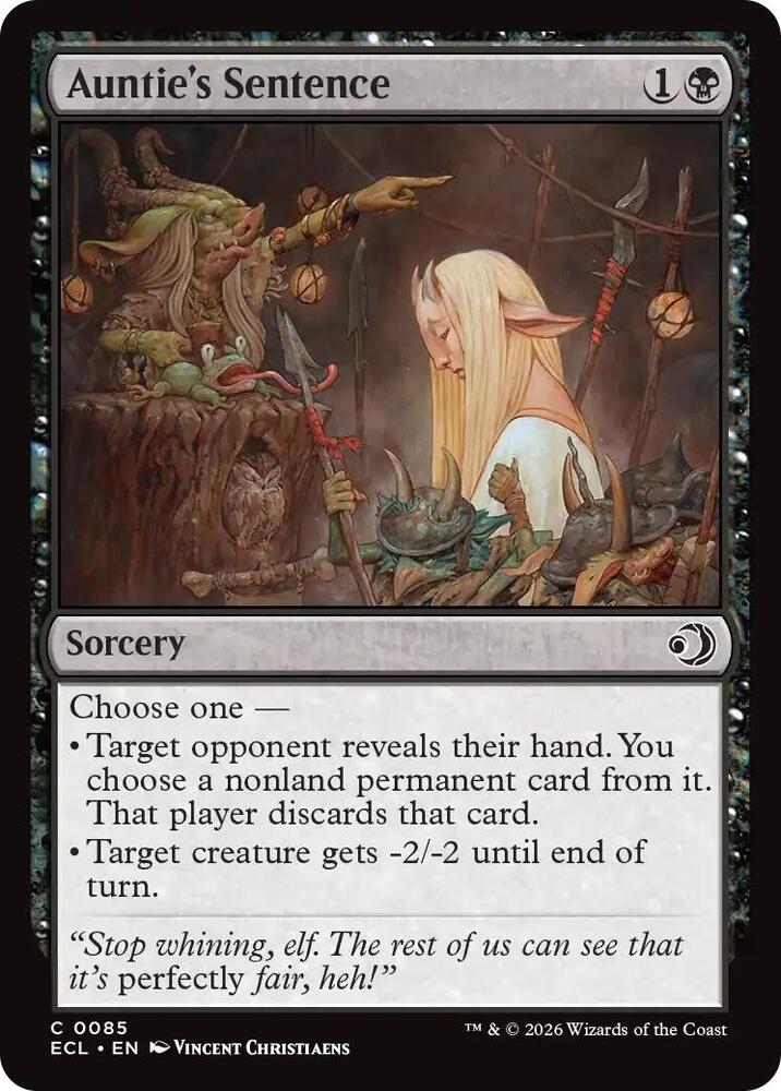 Auntie's Sentence - Foil