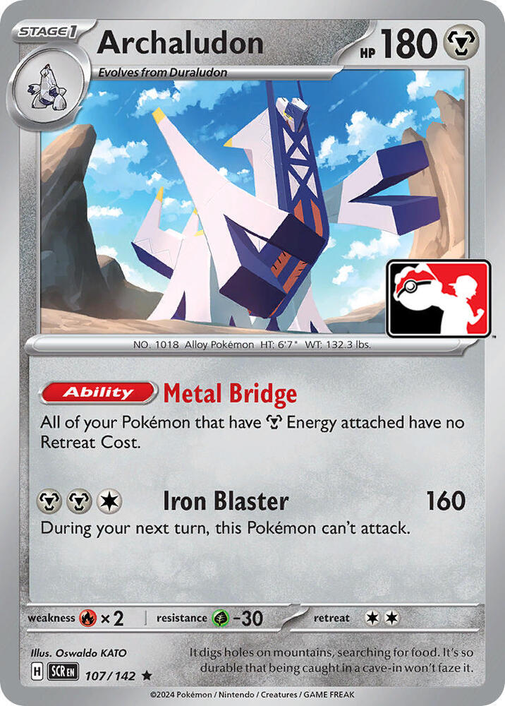 Archaludon - 107/142 - Rare - Holo