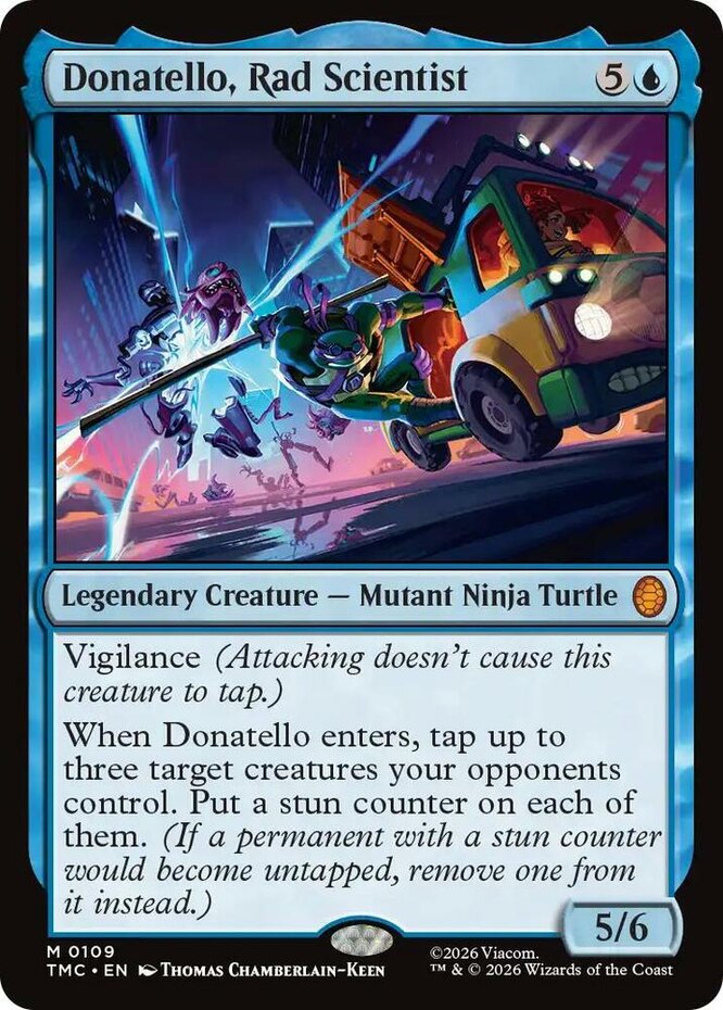 MTG Donatello, Rad Scientist, NM-Mint, English Commander: Teenage