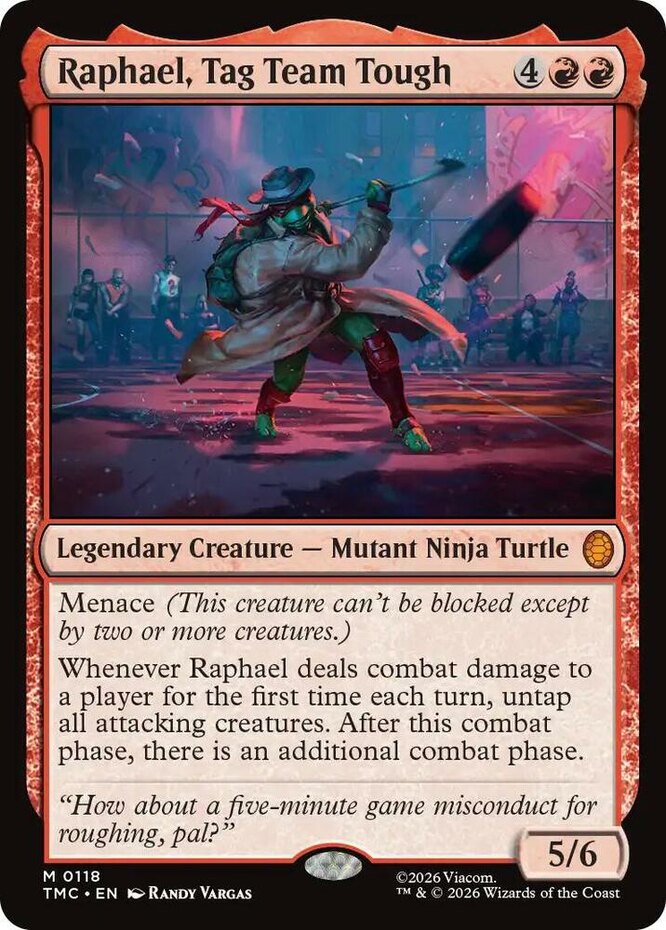 MTG Raphael, Tag Team Tough, NM-Mint, English Commander: Teenage