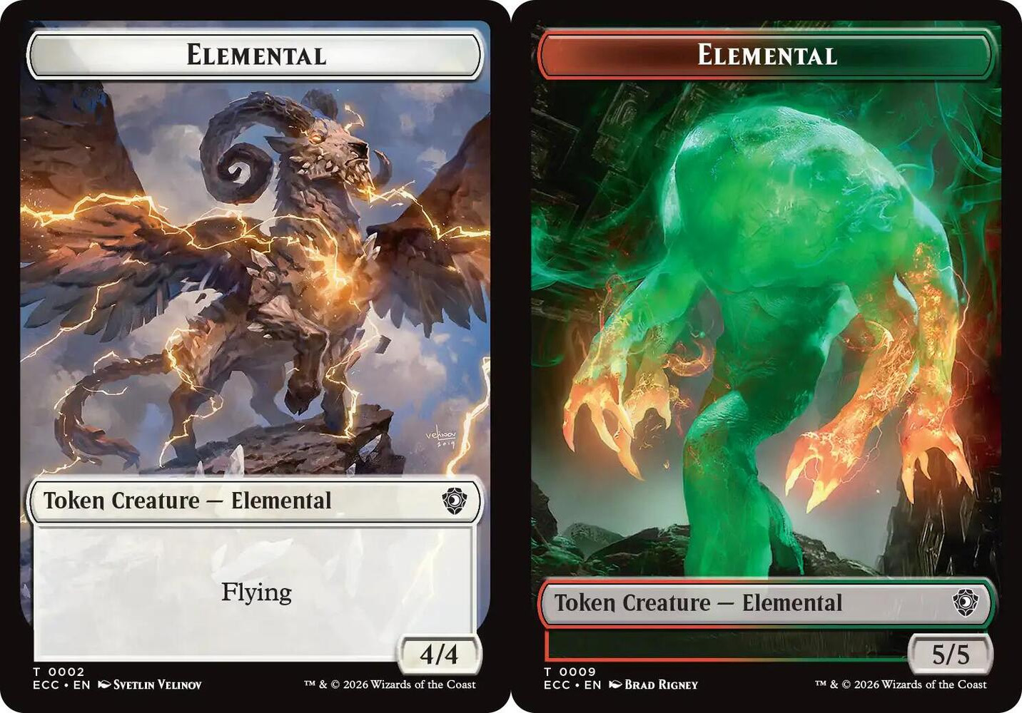 Elemental (0002) // Elemental (0009) Double-Sided Token - Foil