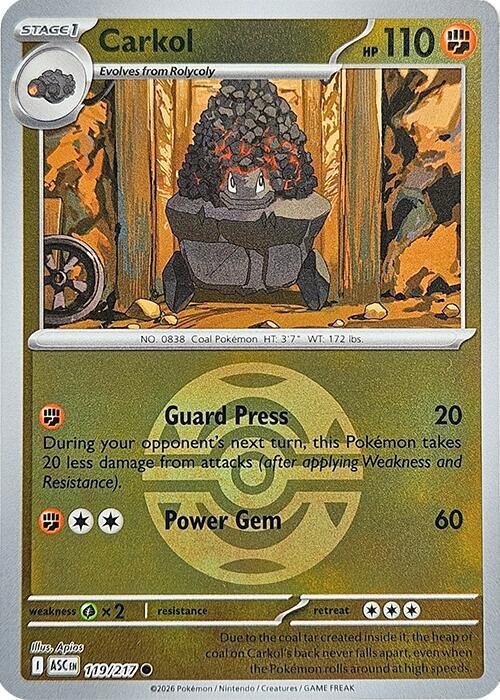 Carkol (Dusk Ball) - 119/217 - Common - Reverse Holo