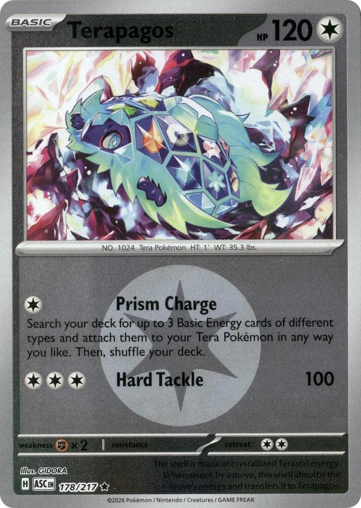 Terapagos (Energy Symbol) - 178/217 - Rare - Reverse Holo