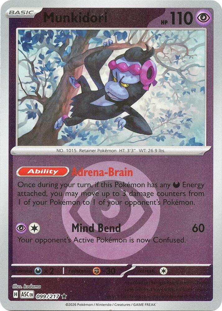Munkidori (Energy Symbol) - 099/217 - Rare - Reverse Holo