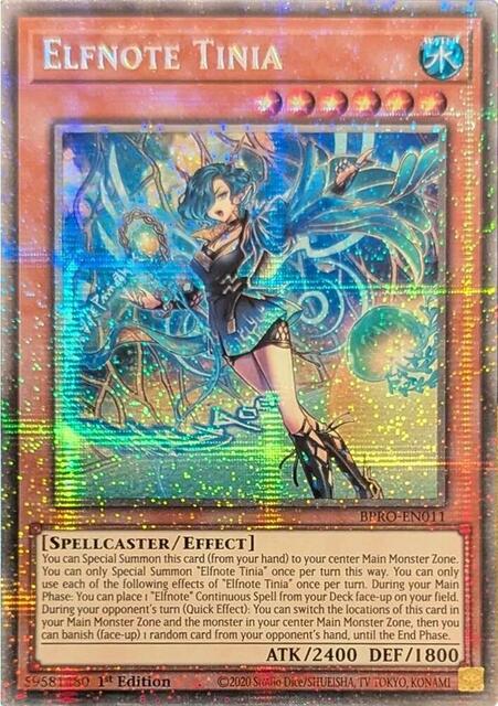 Elfnote Tinia - BPRO-EN011 - Starlight Rare - 1st Edition