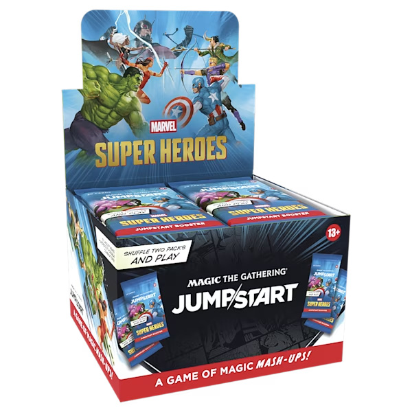 Marvel Super Heroes Jumpstart Booster Display - Magic: The Gathering   Magic: The Gathering Sealed Product  MTG Booster Boxes - Owl Central Games