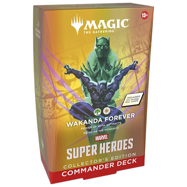 Marvel Super Heroes Commander Deck - Wakanda Forever (Collector's Edition)  - Magic: The Gathering  Magic: The Gathering Sealed Product  MTG  Commander Decks - Owl Central Games
