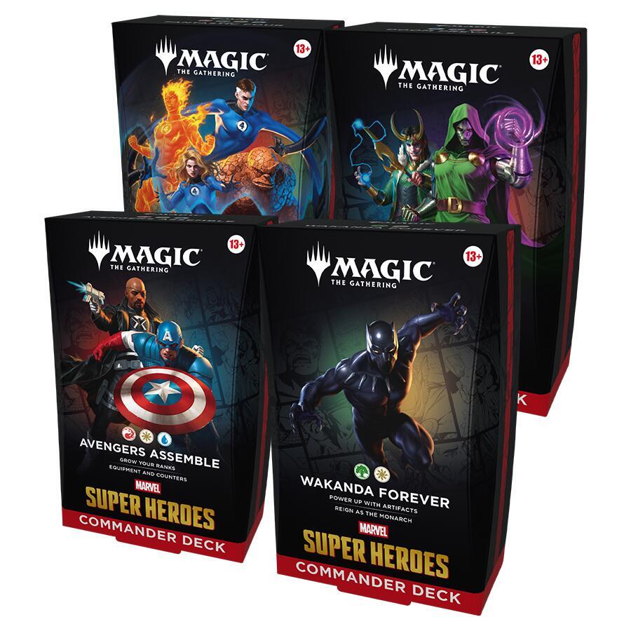 Marvel Super Heroes Commander Deck Set of 4 - Magic the Gathering Products MTG Decks MTG Commander Decks - Dolly's Toys and Games Marvel Super Heroes Commander Deck Set of 4 - Magic the Gathering Products MTG Decks MTG Commander Decks - Dolly's Toys and Games