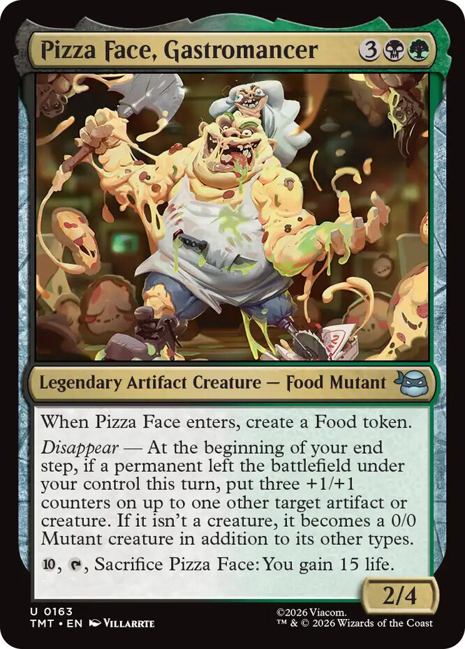 Pizza Face, Gastromancer - Foil~0163~NM~(TMT) - Teenage Mutant