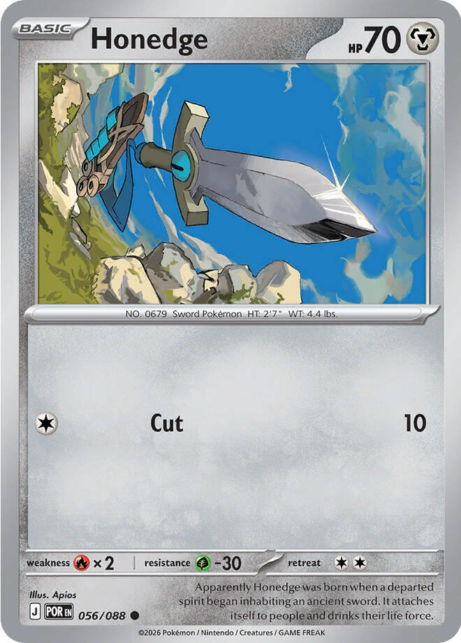 Honedge - 056/088 - Common - Reverse Holo