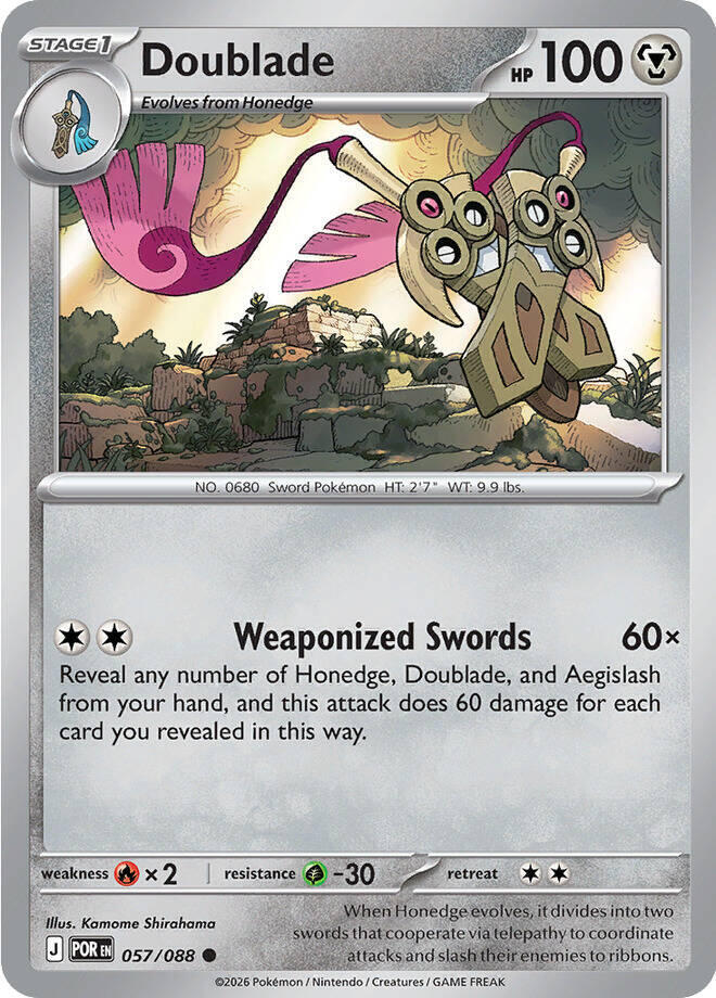 Doublade - 057/088 - Common - Reverse Holo