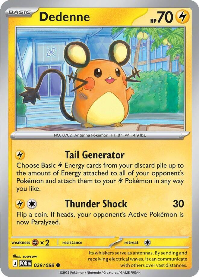 Dedenne - 029/088 - Common - Reverse Holo