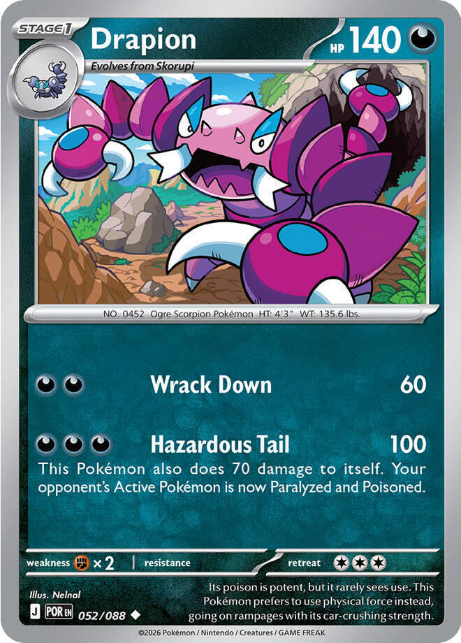 Drapion - 052/088 - Uncommon - Reverse Holo