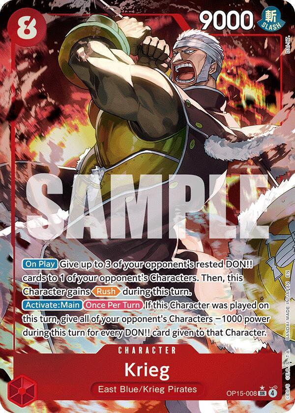Krieg (Alternate Art) - OP15-008 - SR - Foil