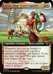 Aziza, Mage Tower Captain - Foil - Extended Art