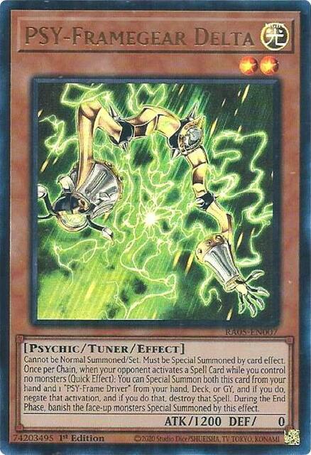 PSY-Framegear Delta - RA05-EN007 - Ultra Rare - 1st Edition