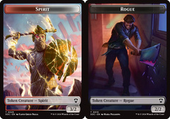 Spirit (0025) // Rogue Double-Sided Token - Foil