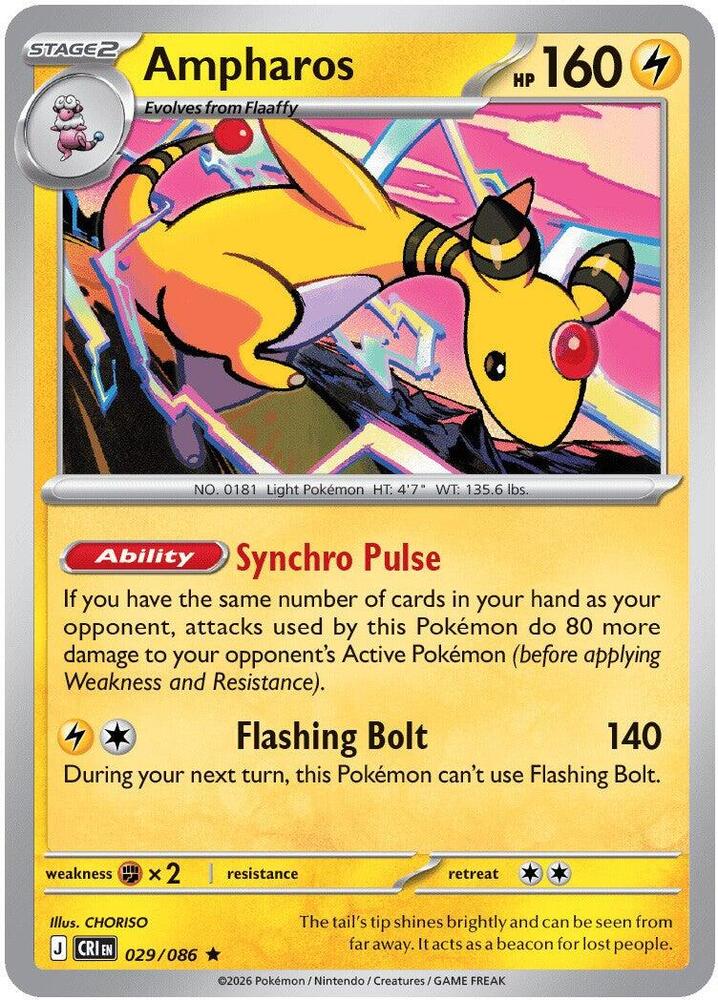 Ampharos - 029/086 - Holo Rare
