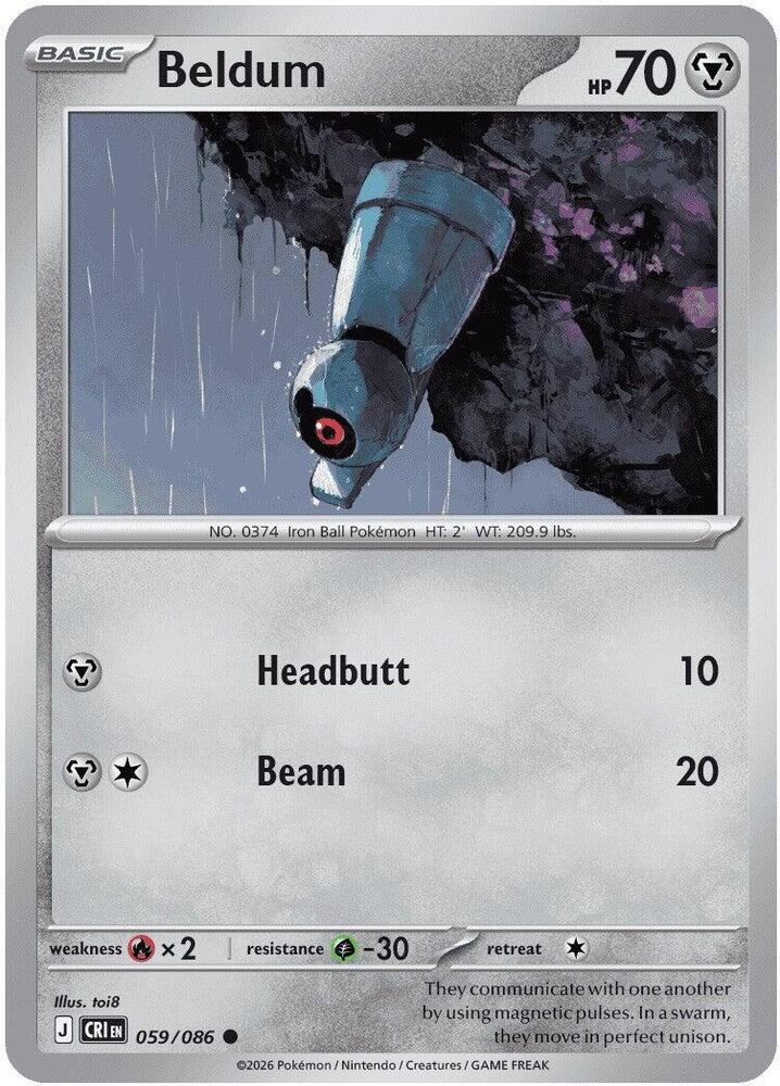 Beldum - 059/086 - Common - Reverse Holo