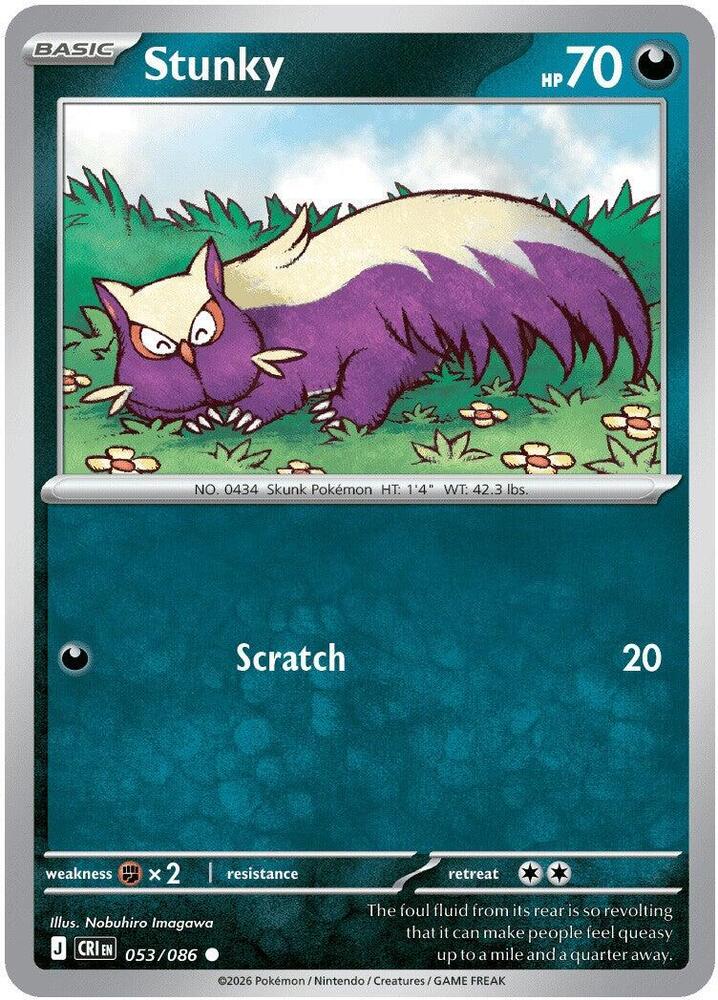 Stunky - 053/086 - Common - Reverse Holo