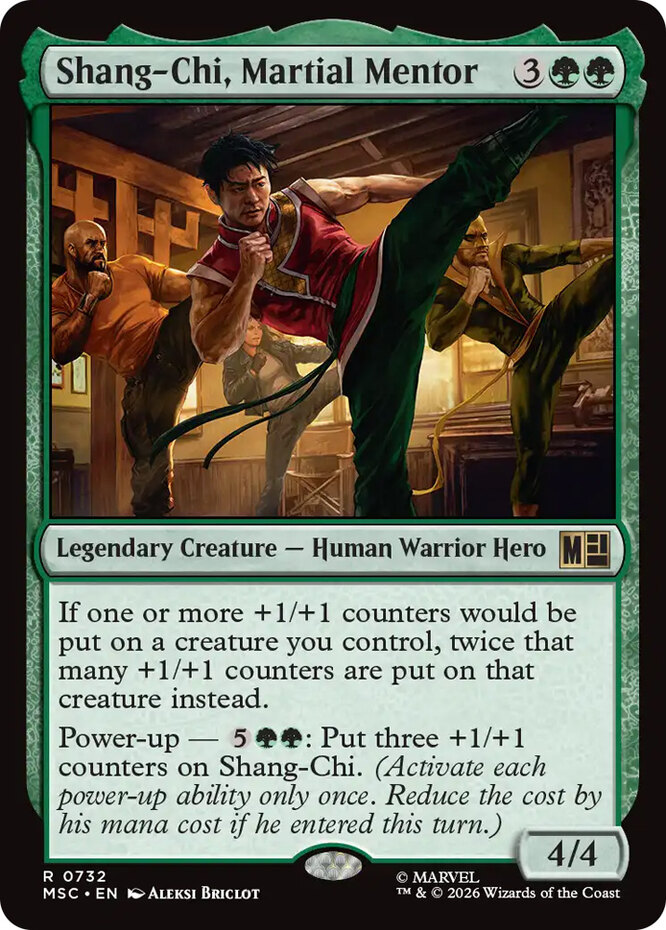 x1 Shang-Chi, Martial Mentor R MTG Commander: Marvel Super Heroes
