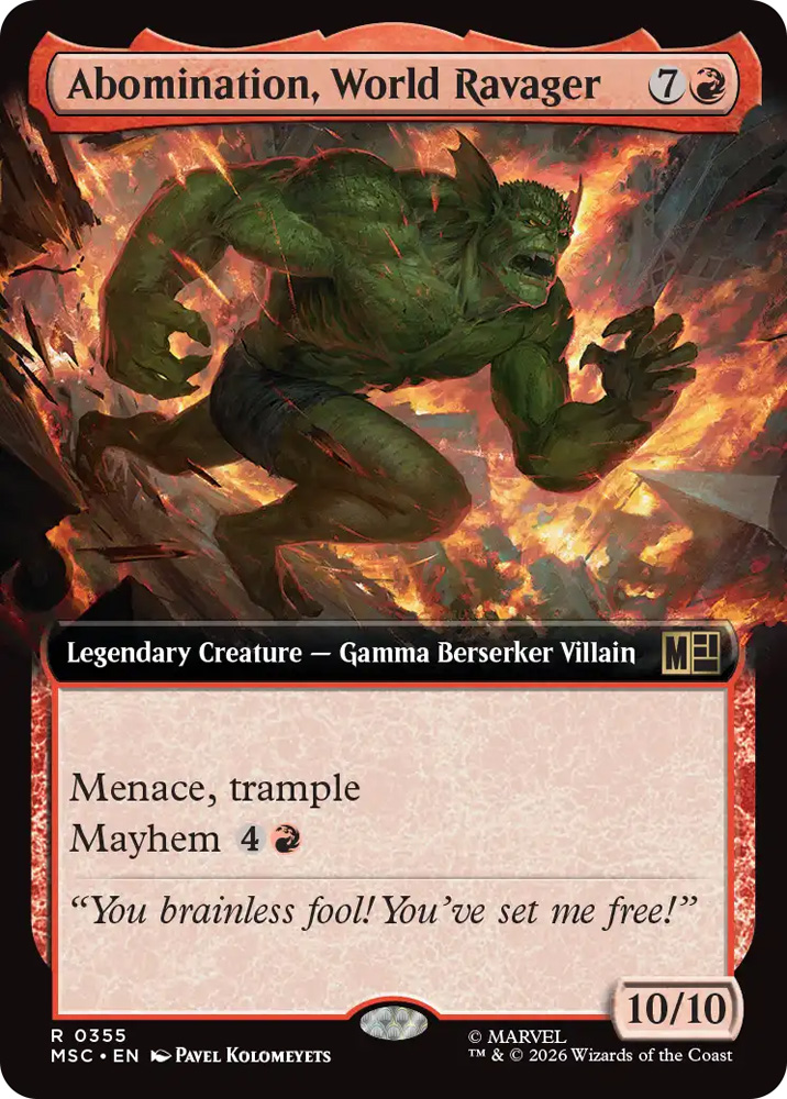 Abomination, World Ravager - Extended Art