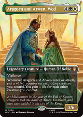 Aragorn and Arwen, Wed - Foil - Borderless