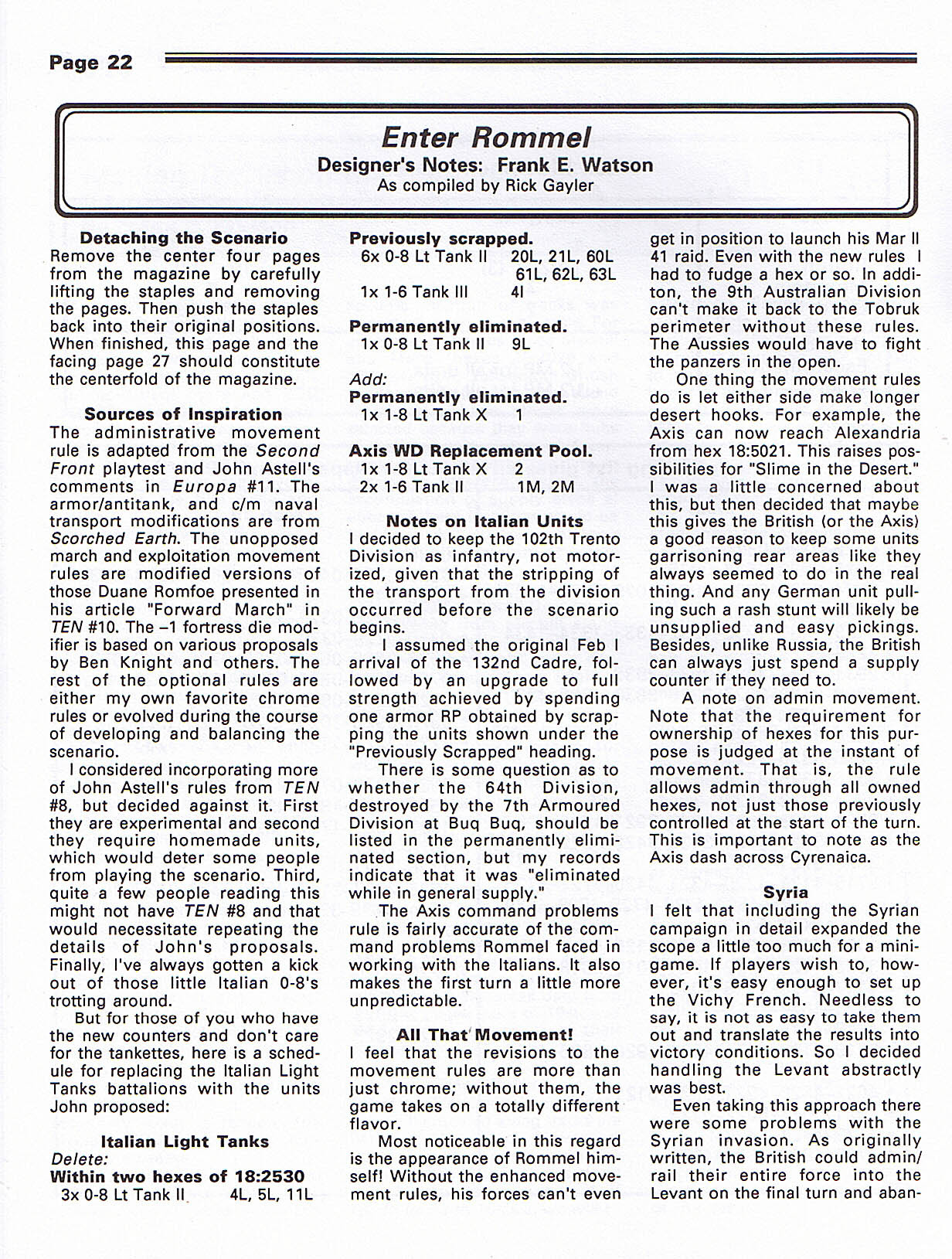 Enter Rommel (Europa Battle Scenario #2) Enter Rommel (Europa Battle Scenario #2)