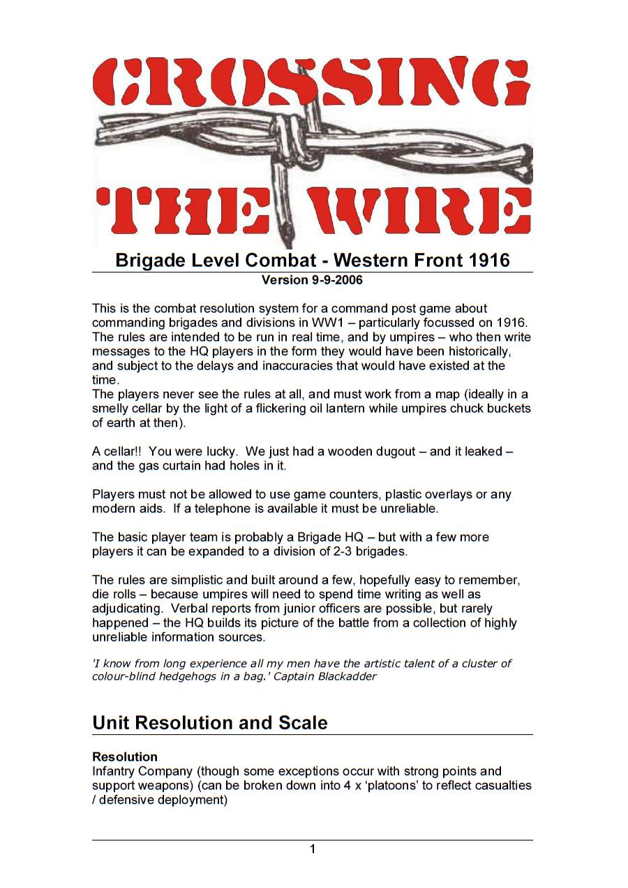 Crossing the Wire Crossing the Wire
