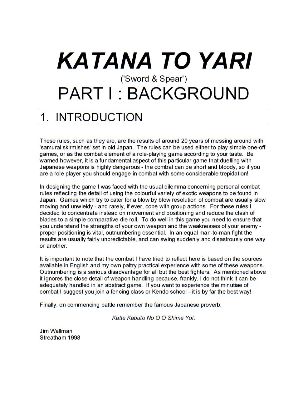 Katana To Yari Katana To Yari