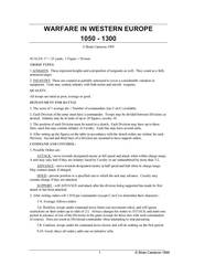 Warfare in Western Europe, 1050 - 1300